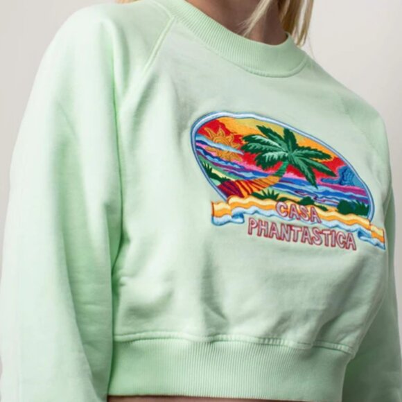 BNWT SS23 CASABLANCA PHANTASTICA EMBROIDERED SWEATSHIRT S - Picture 1 of 11
